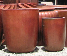 glazed large pots
